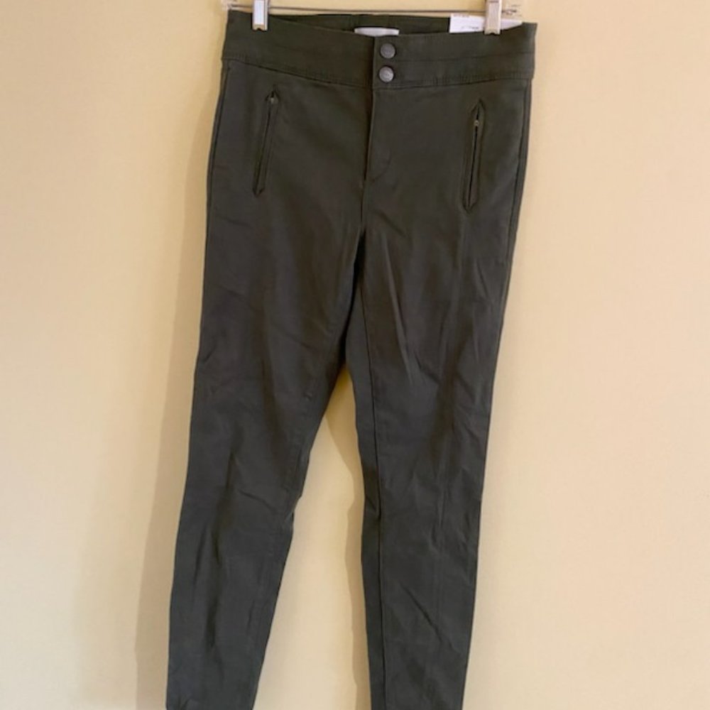 LOFT High‎ Waist Legging Color Green/Gray Size 2